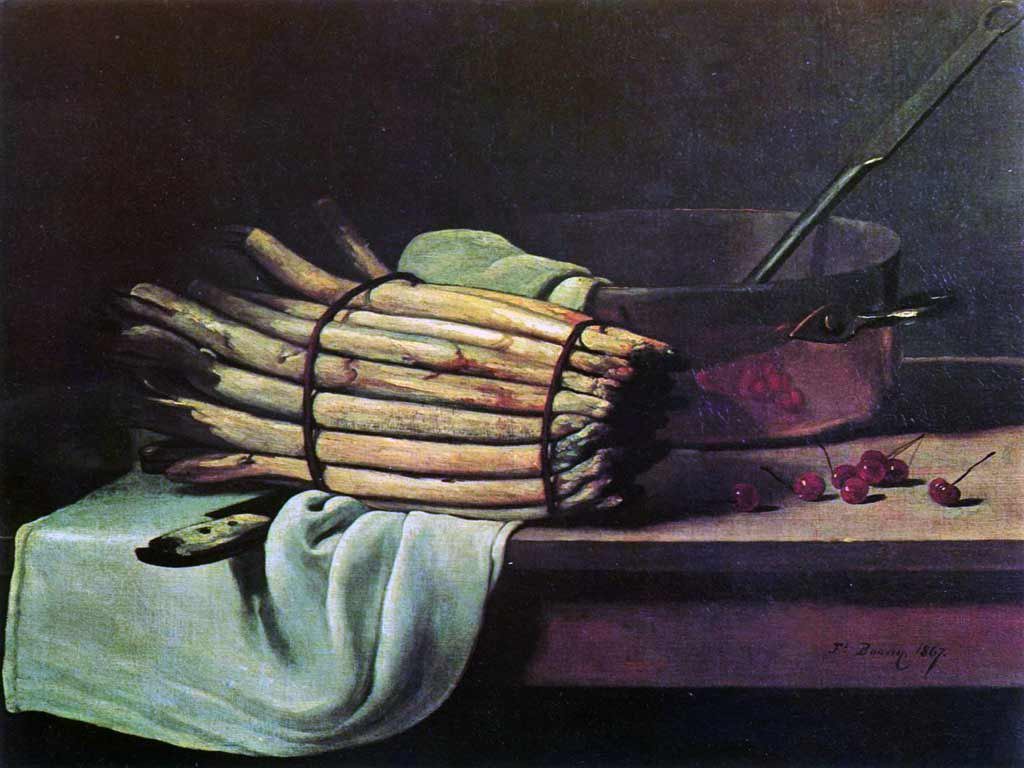 Репродукция картины 'Натюрморт со спаржей' Бонвен Франсуа. Купить