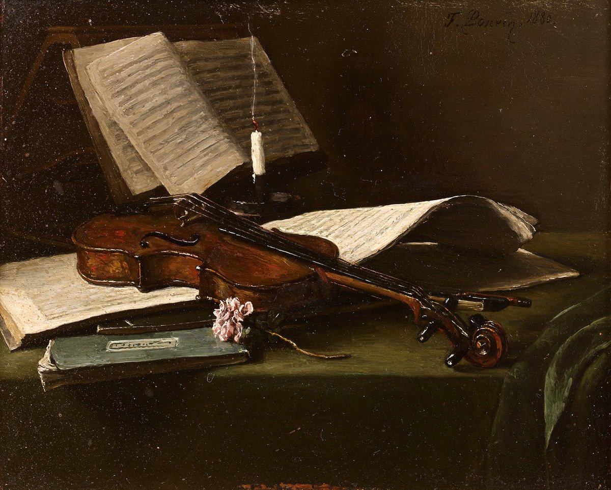Репродукция картины 'Старая скрипка' Бонвен Франсуа. Купить