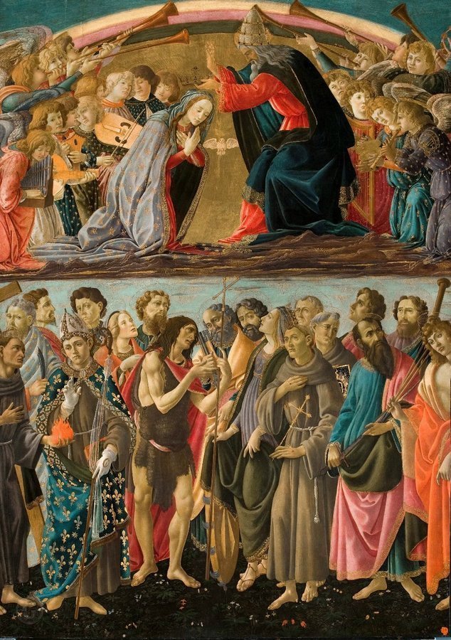Коронование Девы Марии со святыми и ангелами