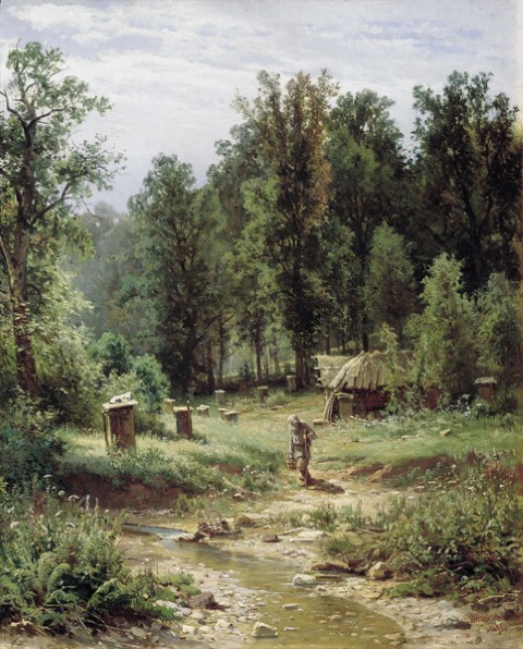 Пасека в лесу. 1876г.