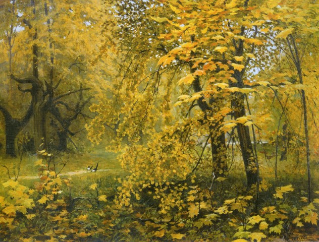 Репродукция картины 'Золотая осень III' Остроухов Илья Семенович. Купить
