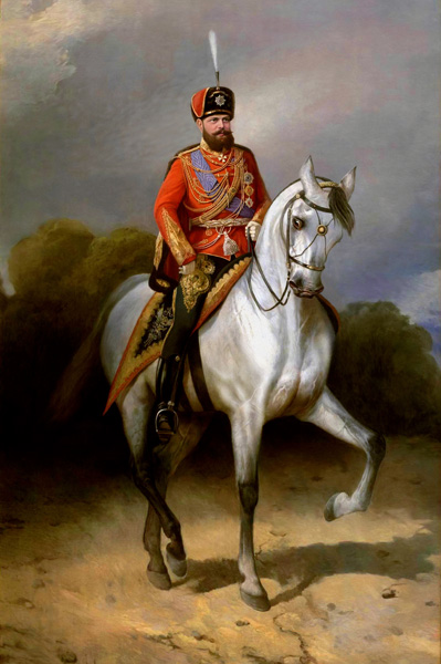 Александр III на коне