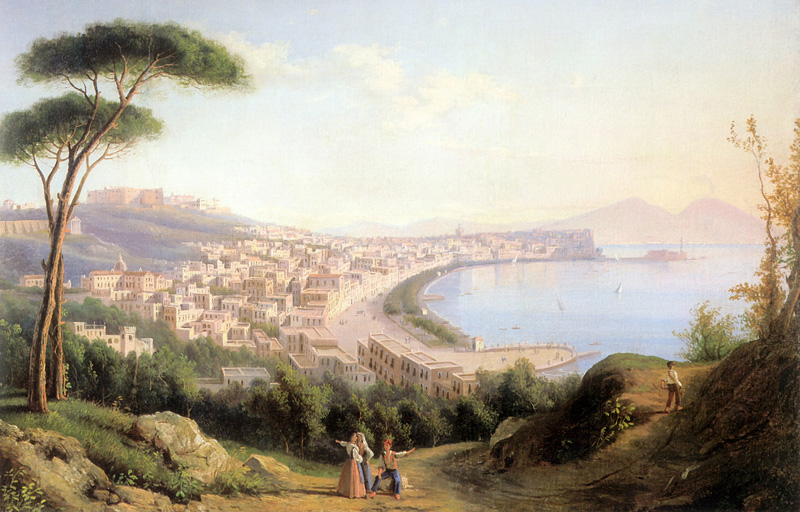 Вид на Неаполь с дороги в Позилиппо