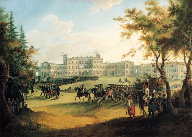 Гатчинский дворец. Вид с плаца