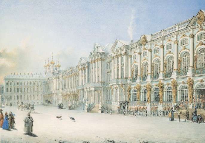 Фасад Большого Царскосельского дворца
