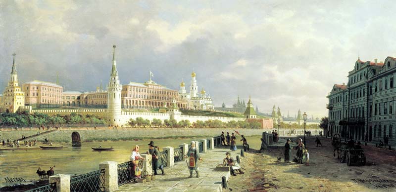 Вид Москвы. Кремль.1879г