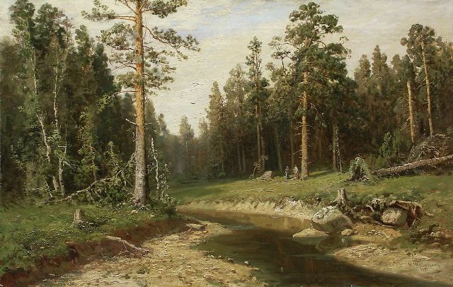 Репродукция картины 'Корабельный лес. 1891' Шишкин Иван Иванович. Купить