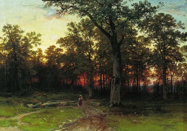 Лес вечером 1868-1869
