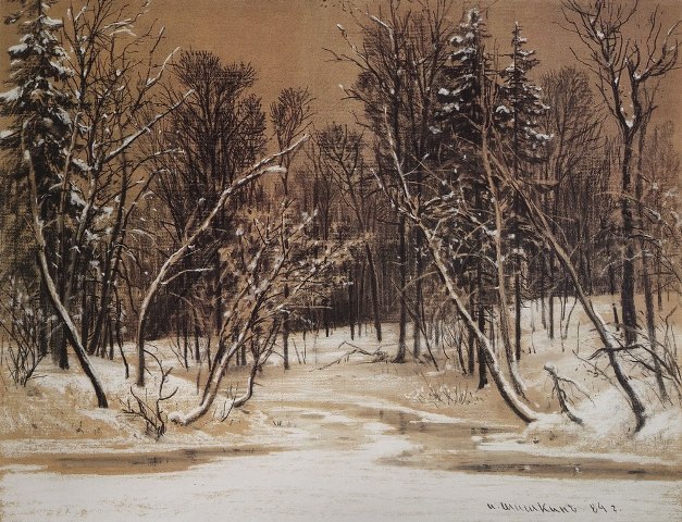 Лес зимой 1884