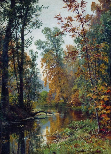 Осенний пейзаж. Парк в Павловске 1888
