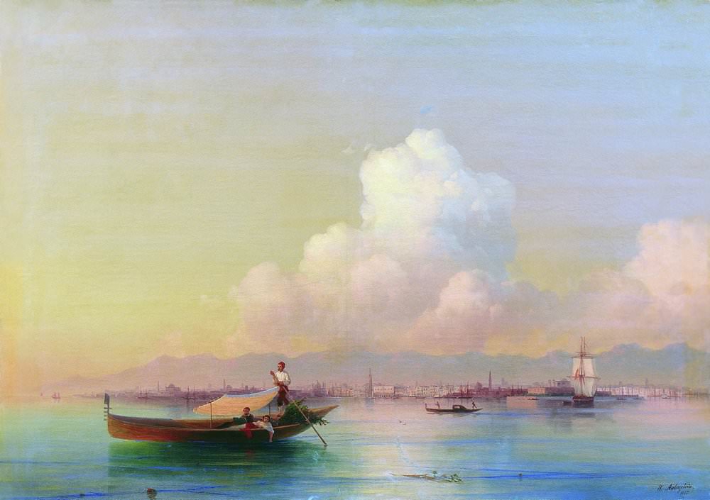 Вид Венеции со стороны Лидо 1855