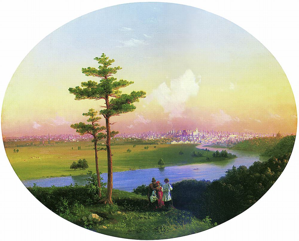 Вид на Москву с Воробьёвых гор 1848