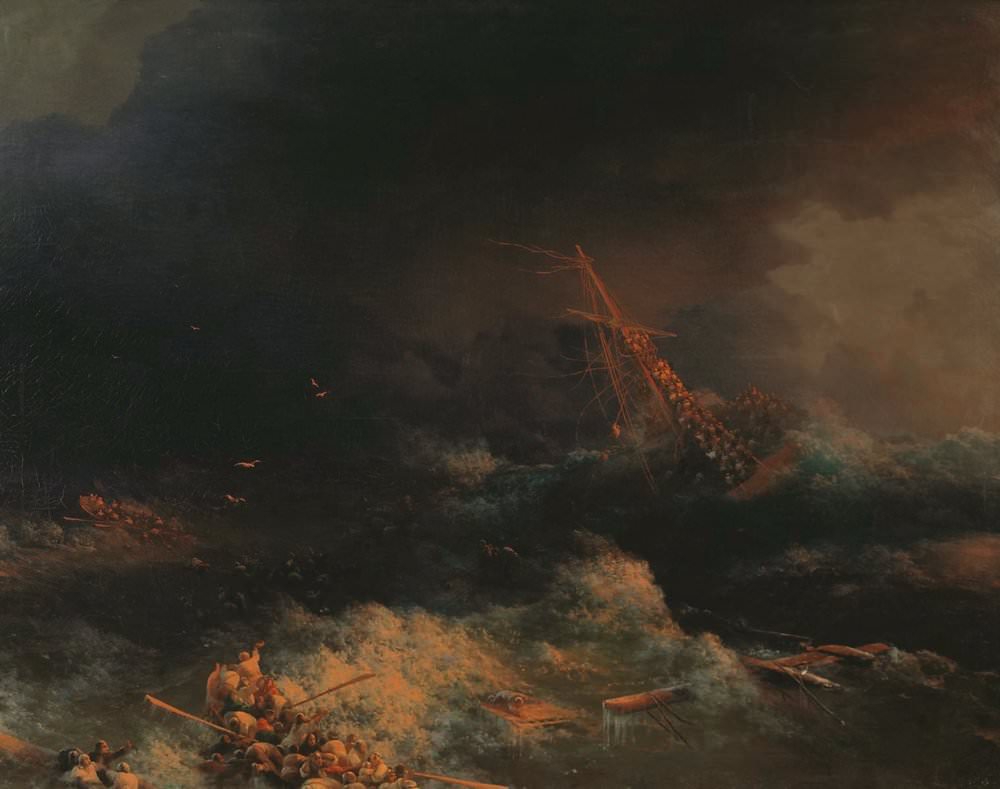 Крушение корабля Ингерманланд в Скагерраке в ночь на 30 авг. 1842 г.