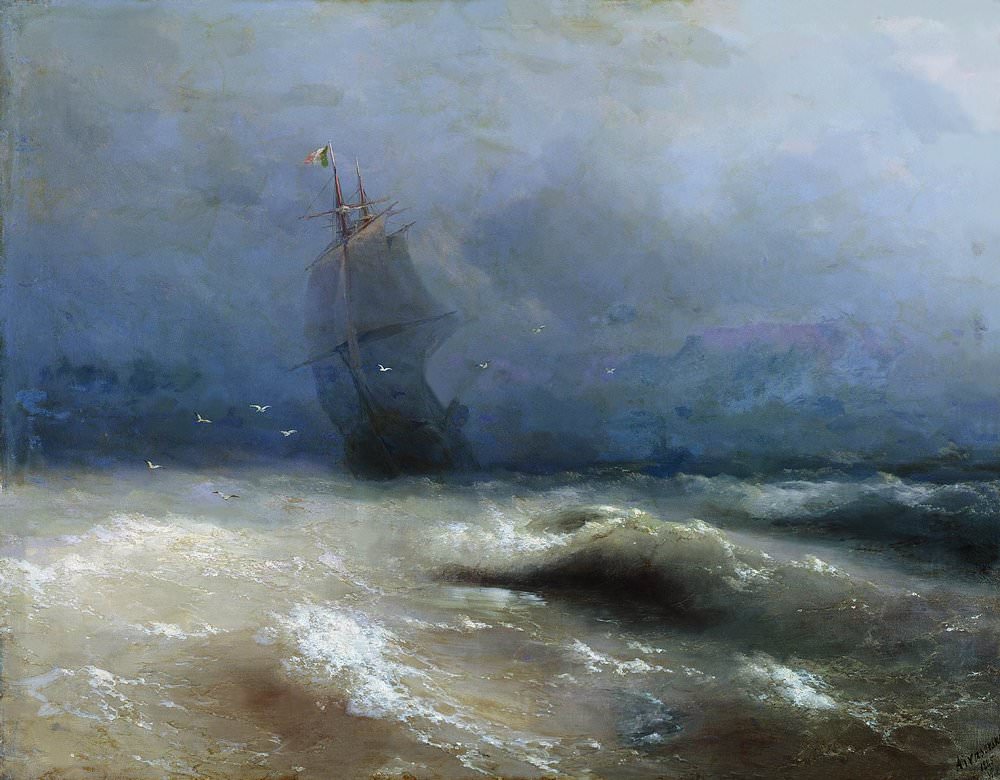 Буря у берегов Ниццы 1885