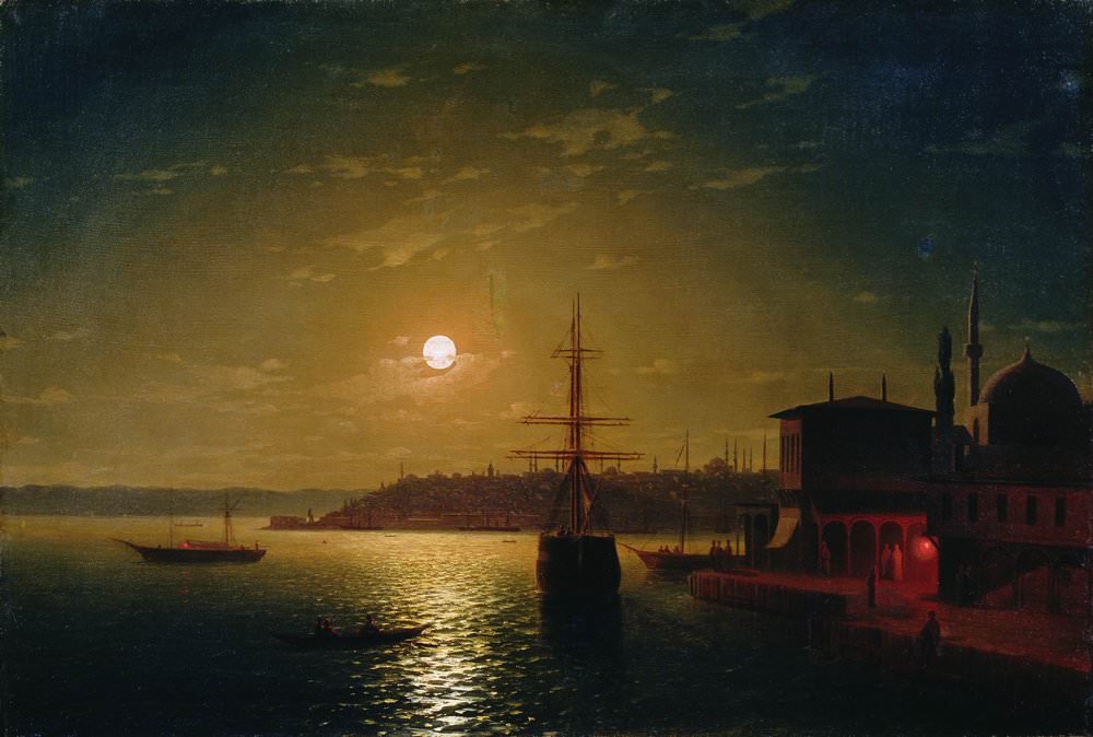 Бухта Золотой Рог.Турция 1845