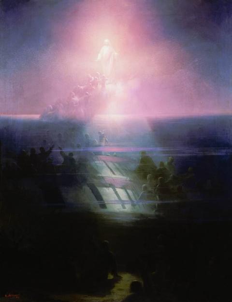 Гибель корабля Лефорт. Аллегорическое изображение 1858