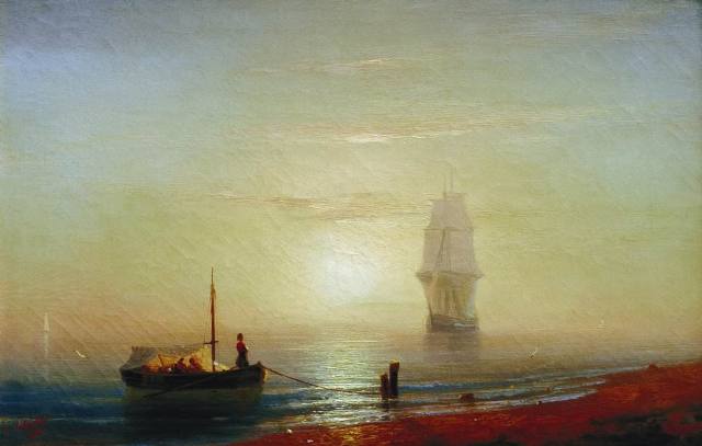 Закат на море 1848