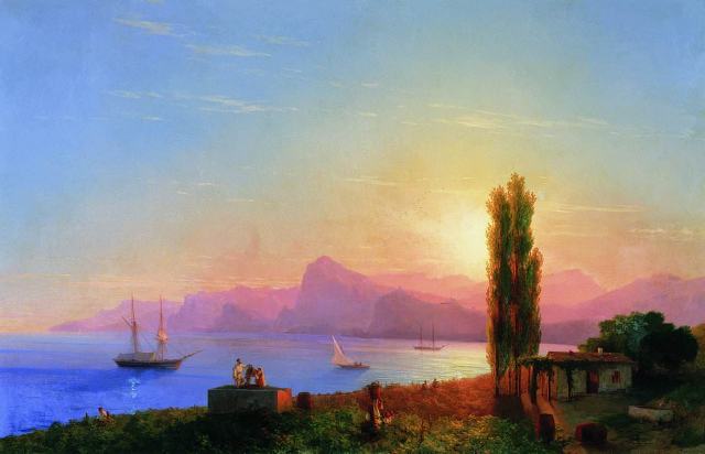 Закат на море 1856