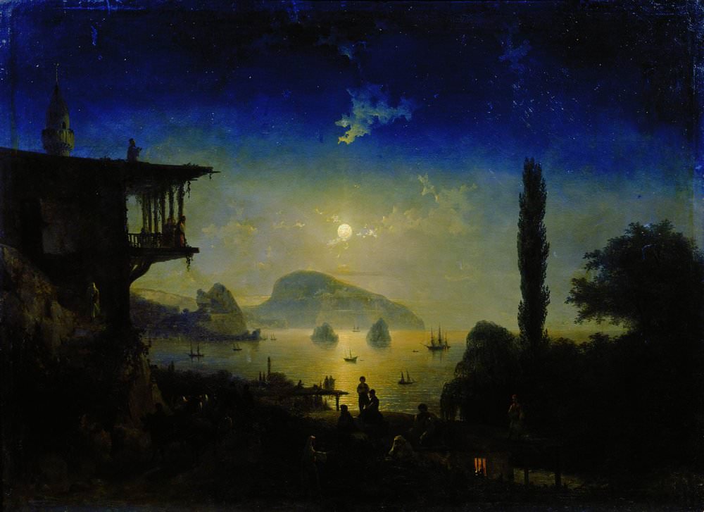 Лунная ночь в Крыму. Гурзуф 1839