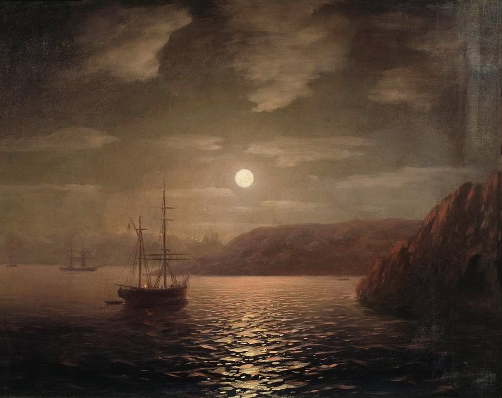 Лунная ночь на Чёрном море 1855
