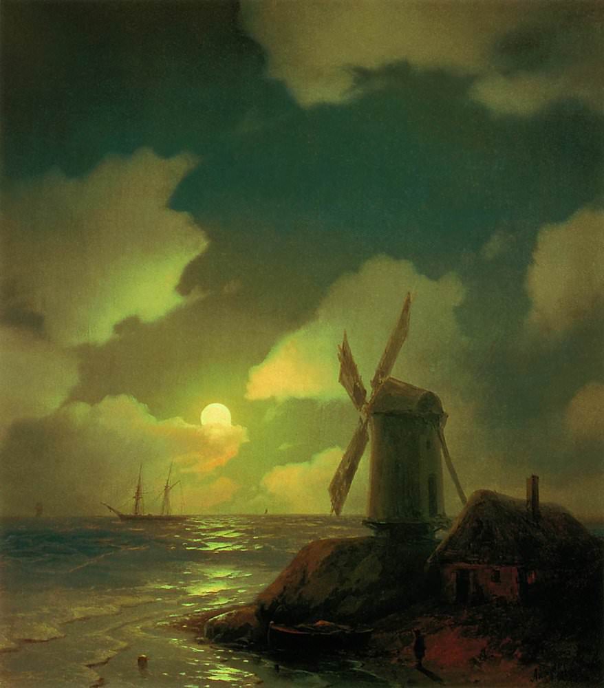 Мельница на берегу моря 1851