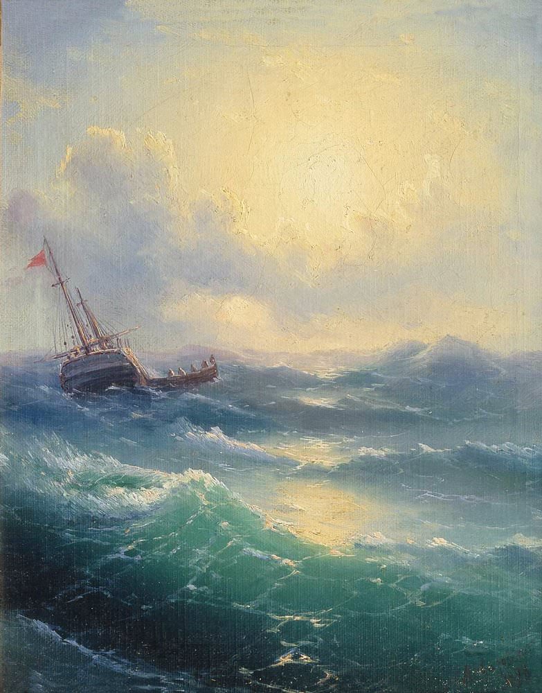 Море 1898.Этюд