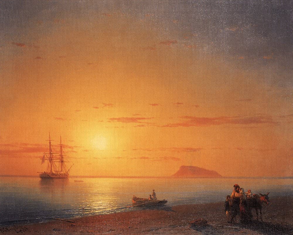 Морской берег. Прощанье 1868
