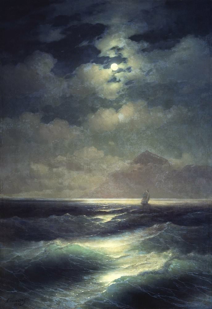 Морской вид при луне 1878