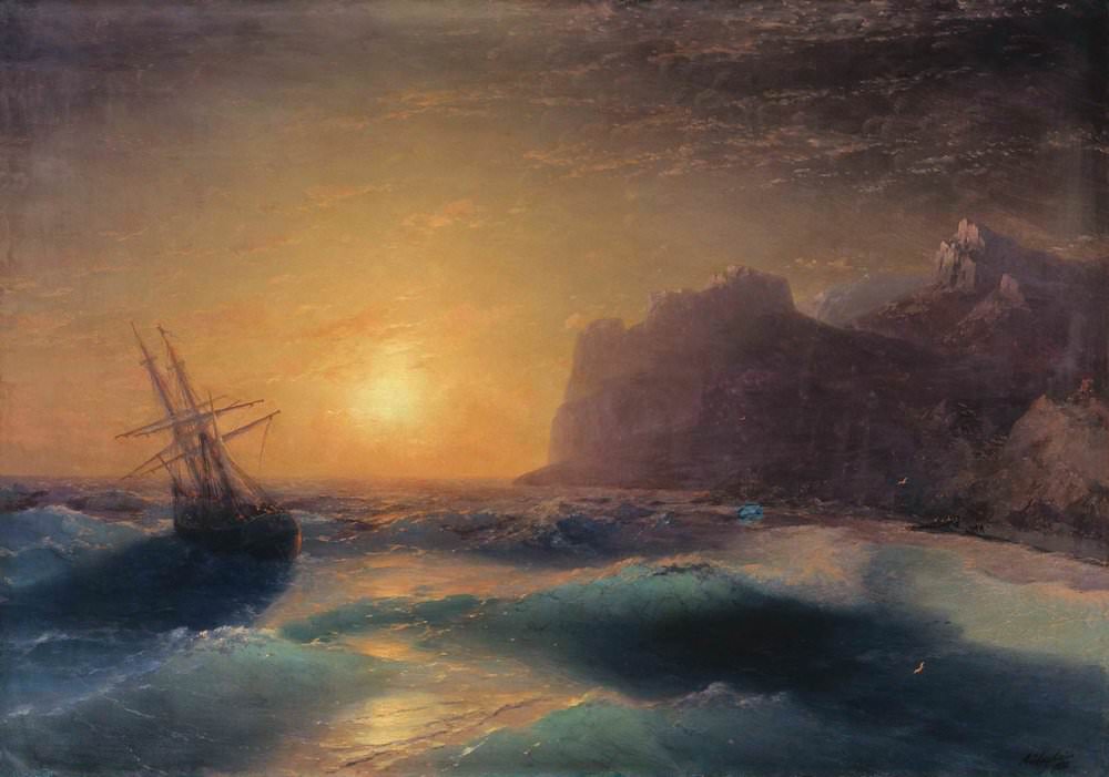 Морской пейзаж. Коктебель 1889