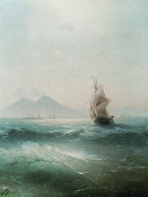 Неаполитанский залив. Вид Везувия 1879