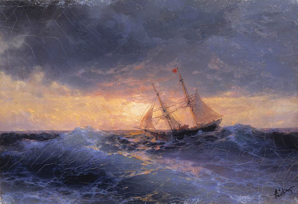 Море. Закат 1896