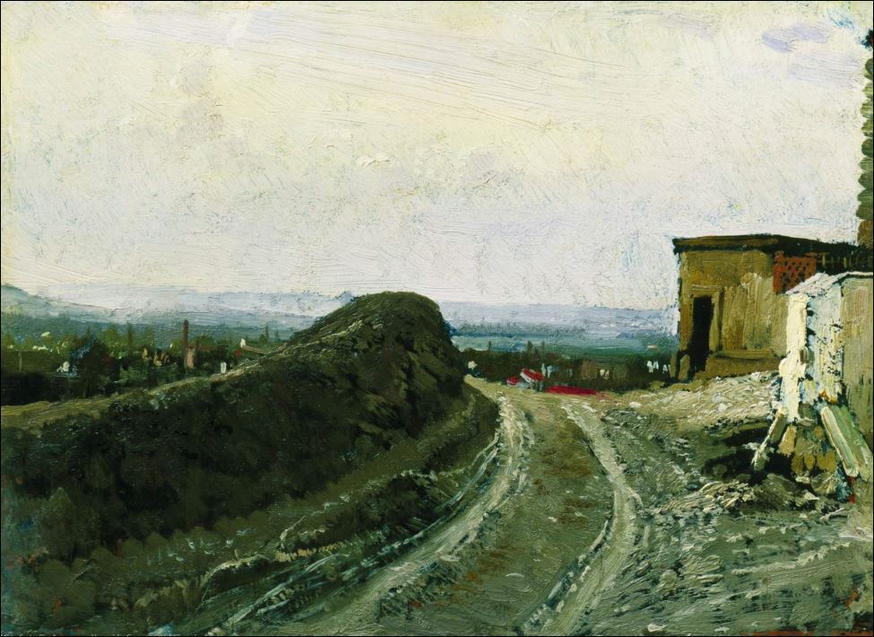 Дорога на Монмартр в Париже. 1875