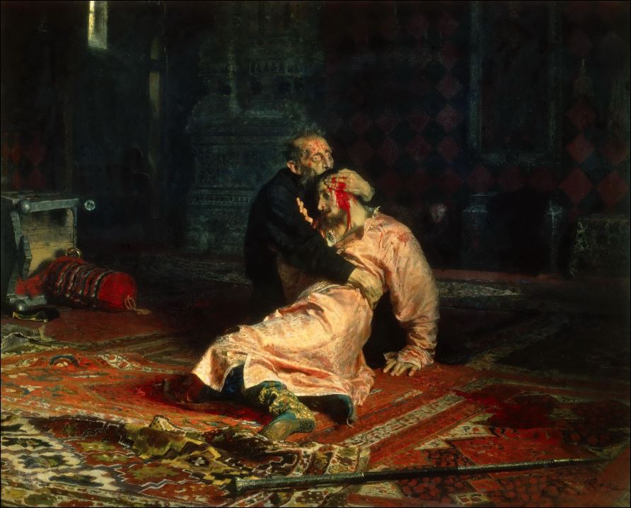 Иван Грозный и сын его Иван 16 ноября 1581 года. 1885