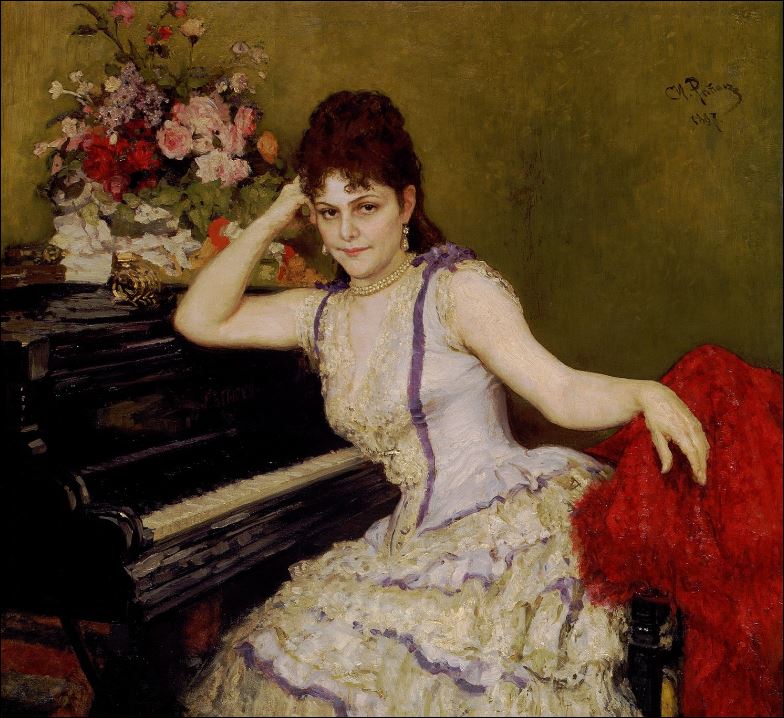 Портрет пианистки С.И.Ментер. 1887