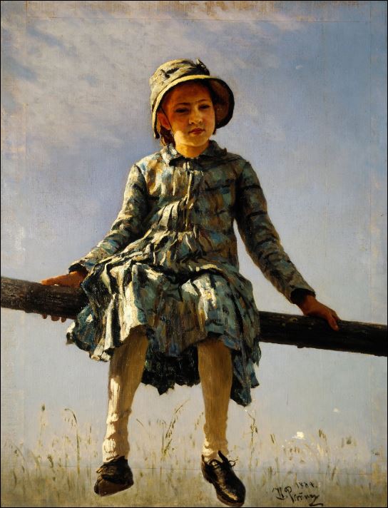 Стрекоза (Портрет В.И.Репиной, дочери художника) 1884