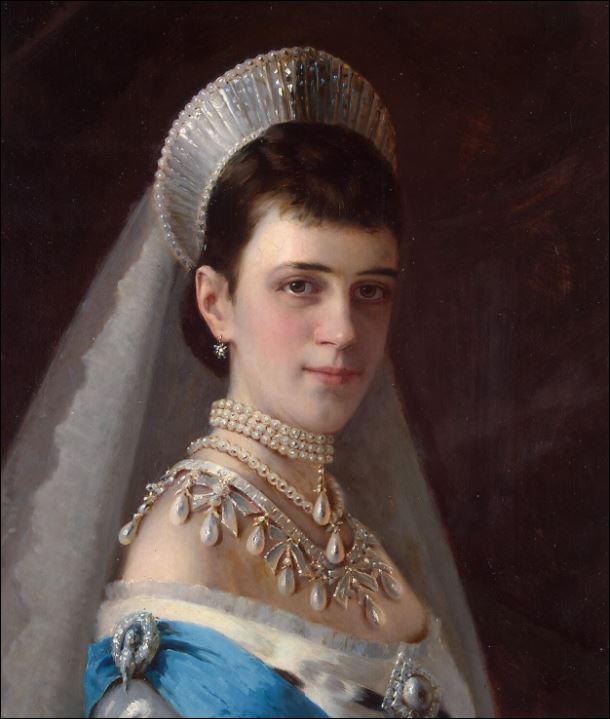 Портрет императрицы Марии Федоровны в жемчужном уборе