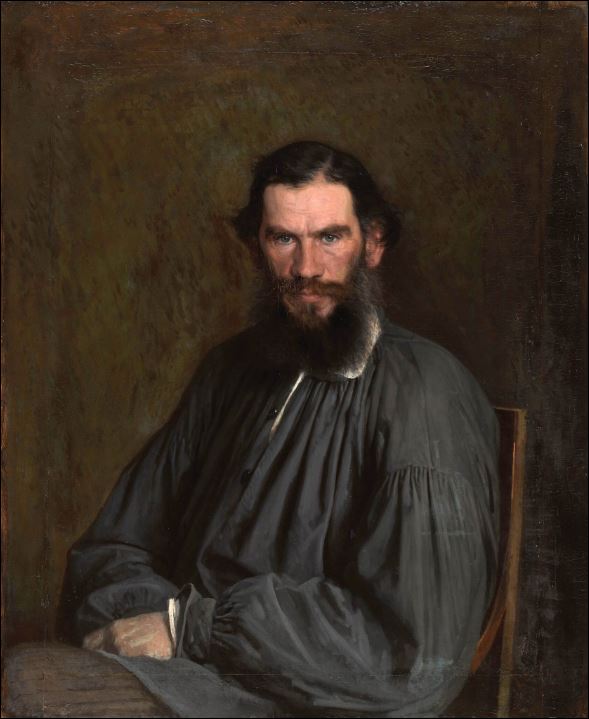 Портрет писателя Льва Николаевича Толстого