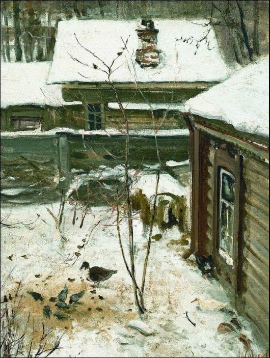 Дворик. Зима. 1870