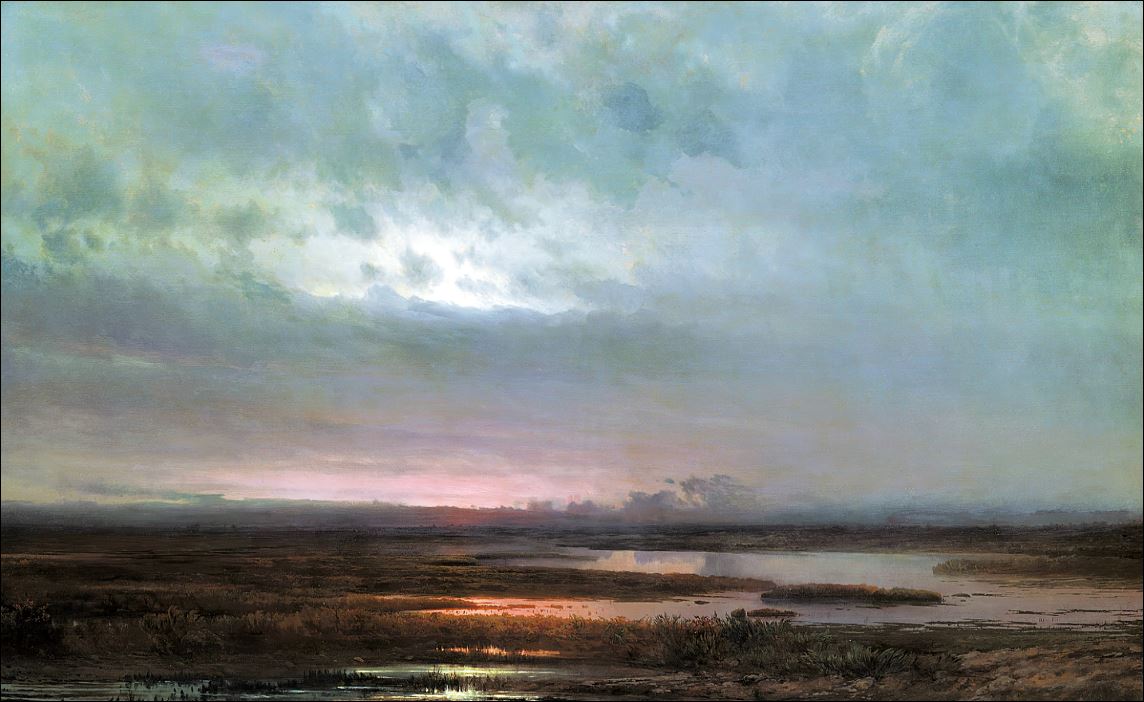 Закат над болотом. 1871