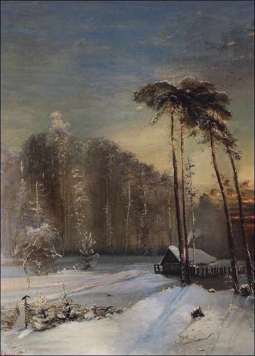 Лес в инее. 1890