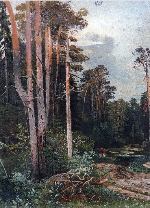 Лесная дорога в Сокольниках. 1860