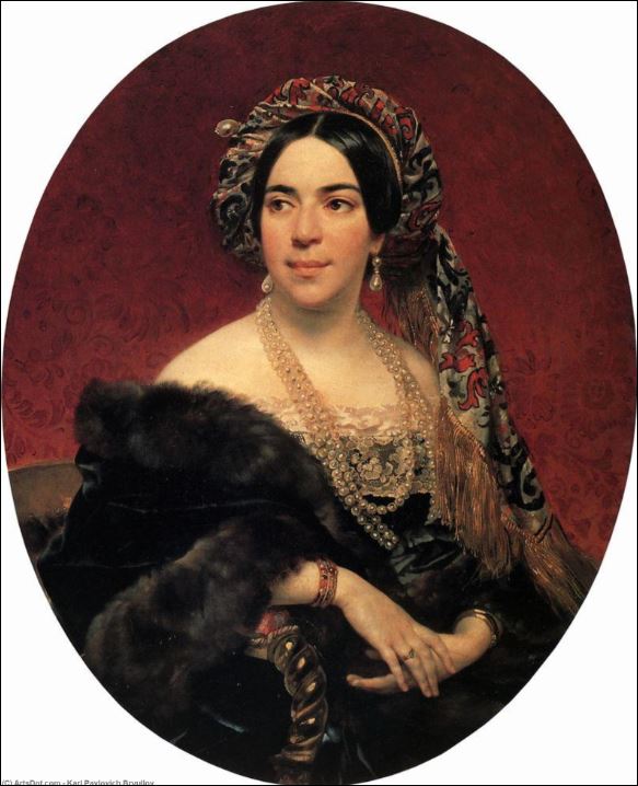 Портрет кн. М.П.Волконской.  1842