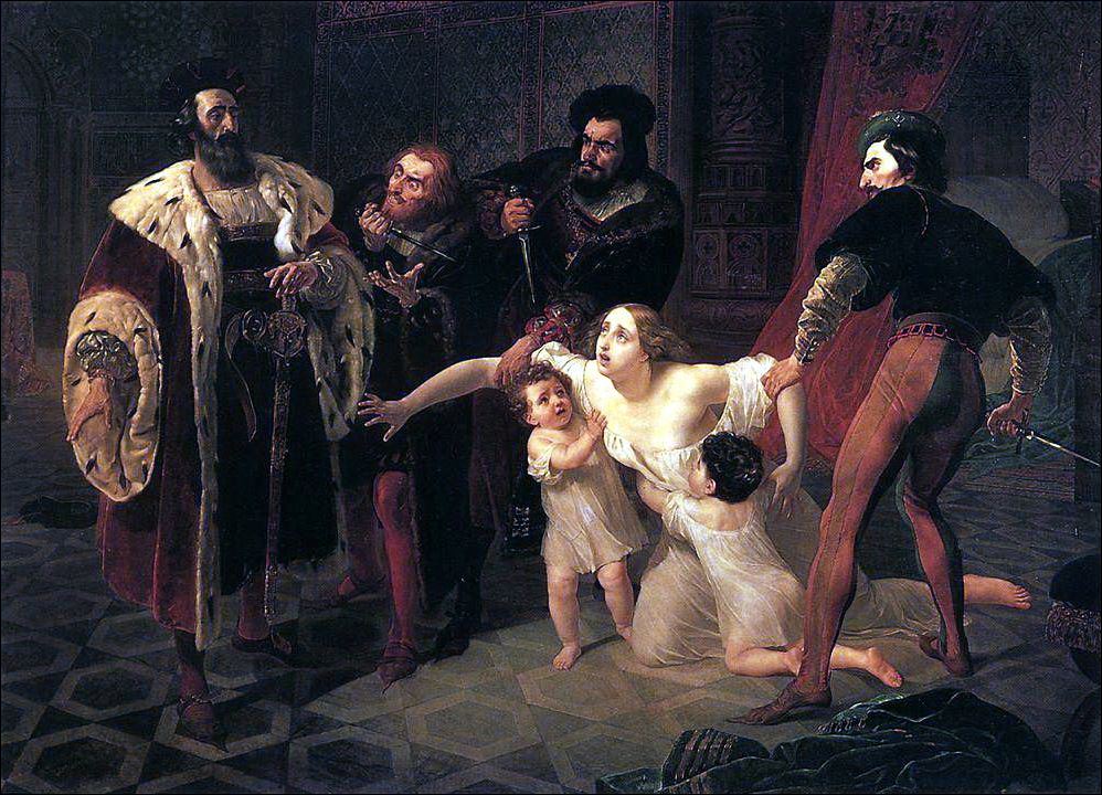 Смерть Инессы де Кастро. 1834