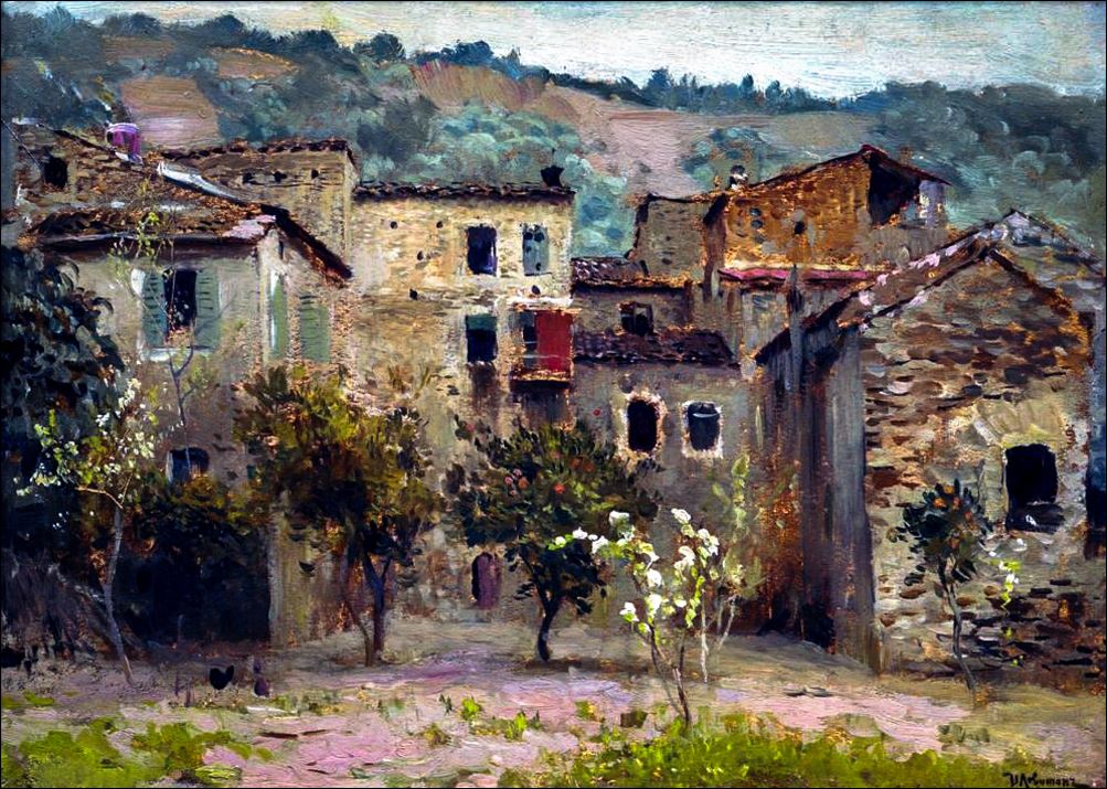 Близ Бордигеры. На севере Италии. 1890