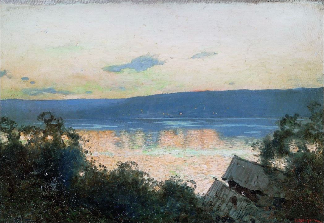 Вечер на Волге. 1888