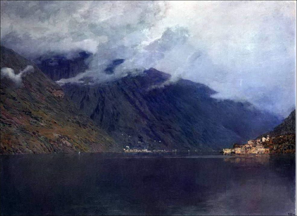 Репродукция картины 'Озеро Комо. 1894.' Левитан Исаак Ильич. Купить
