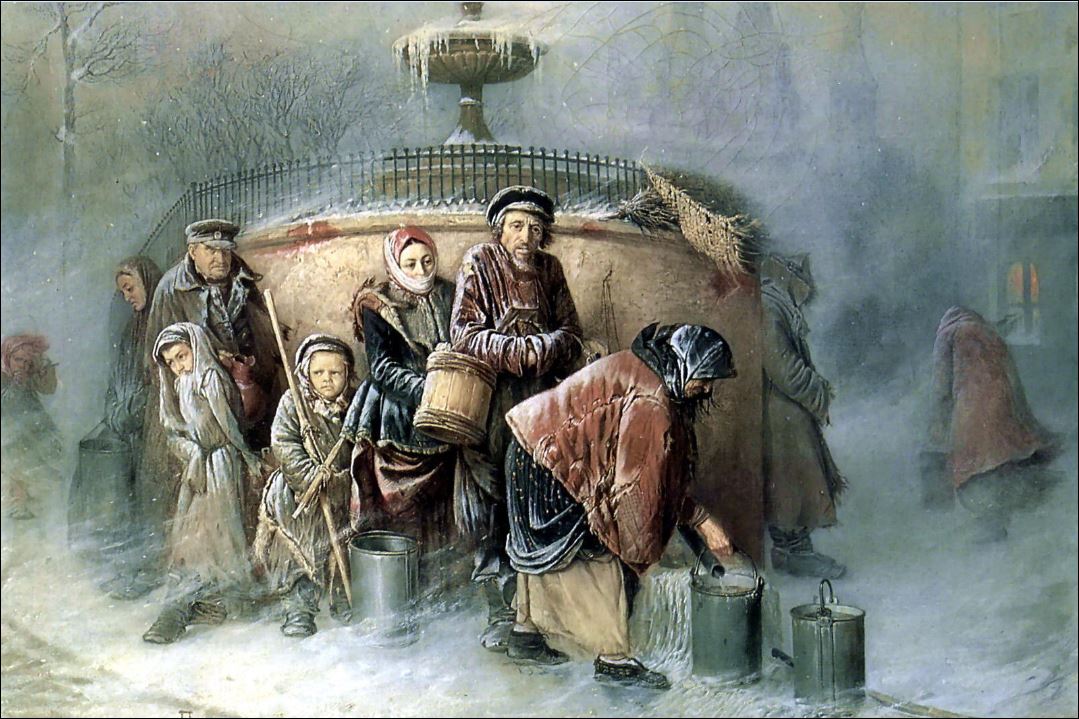 Очередные у бассейна. 1865