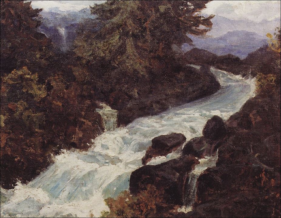 Водопад. 1895