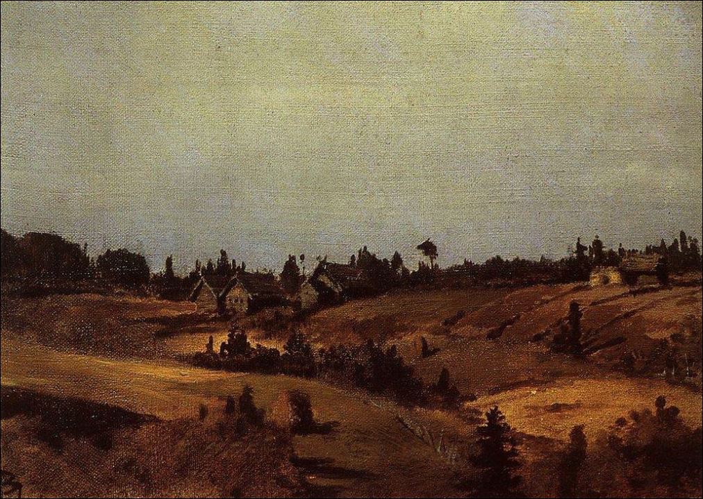 Деревня Окулова гора. 1860