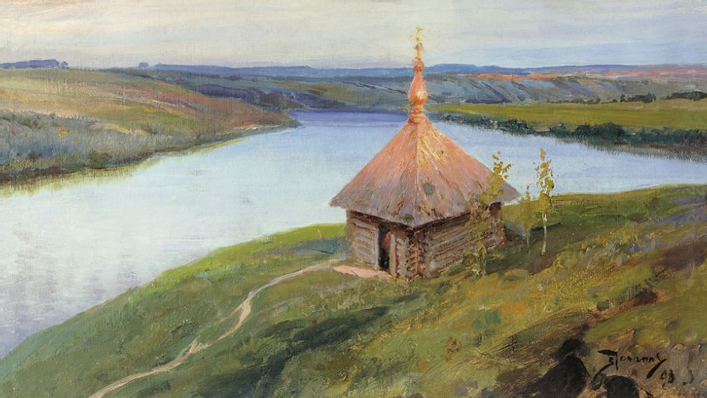 Часовня на берегу Оки. 1893